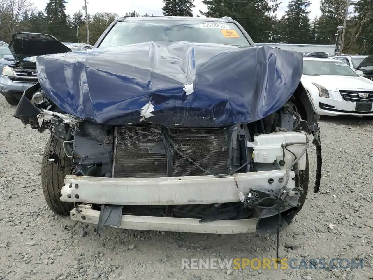 5 fotografías del automóvil dañado 5TDLZRBH4MS113995 TOYOTA HIGHLANDER 2021