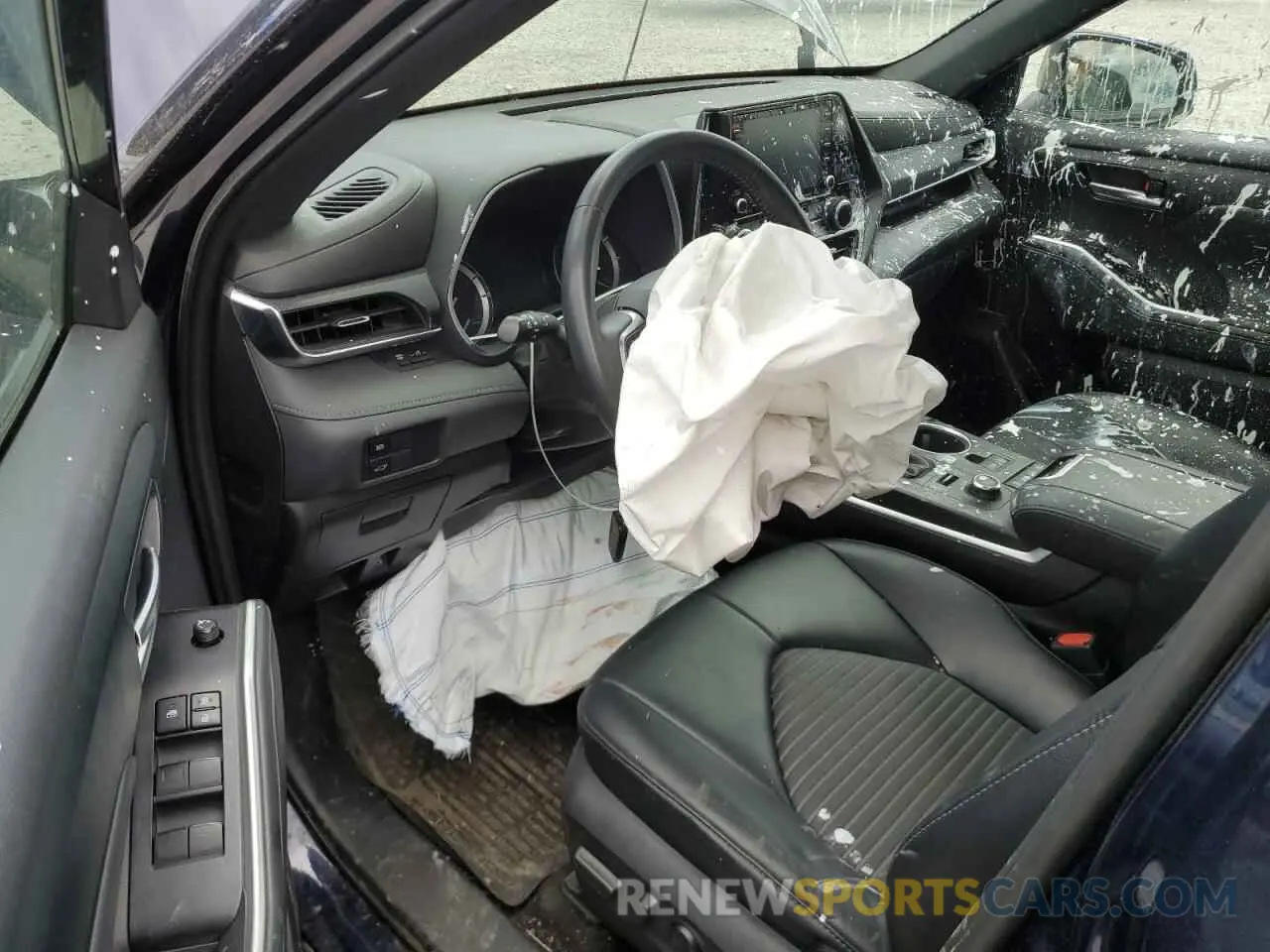 8 fotografías del automóvil dañado 5TDLZRBH4MS113995 TOYOTA HIGHLANDER 2021