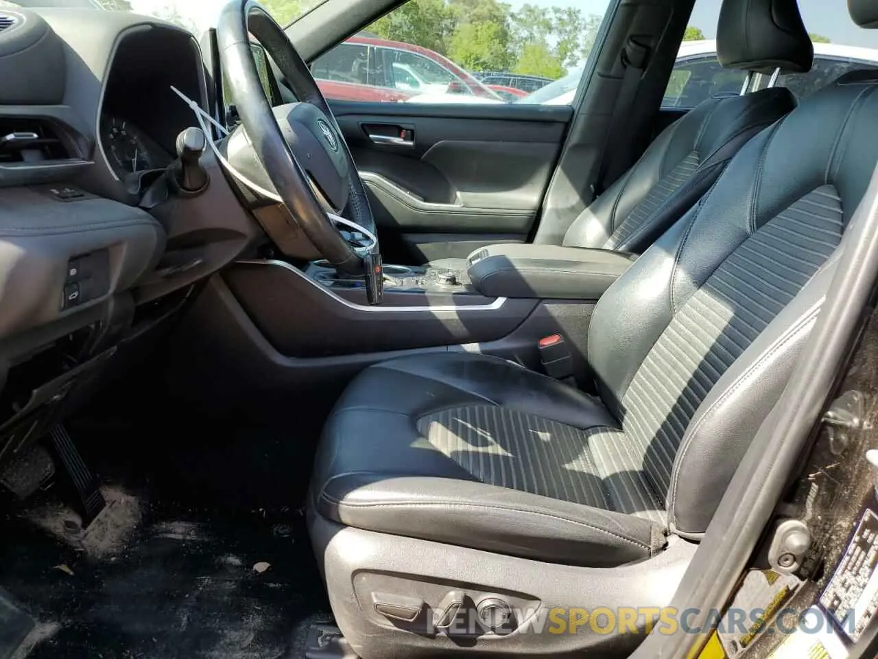 7 fotografías del automóvil dañado 5TDLZRBH7MS144710 TOYOTA HIGHLANDER 2021