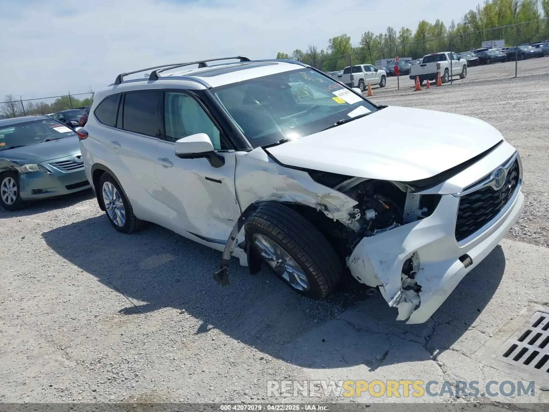 1 fotografías del automóvil dañado 5TDXBRCH0MS033548 TOYOTA HIGHLANDER 2021