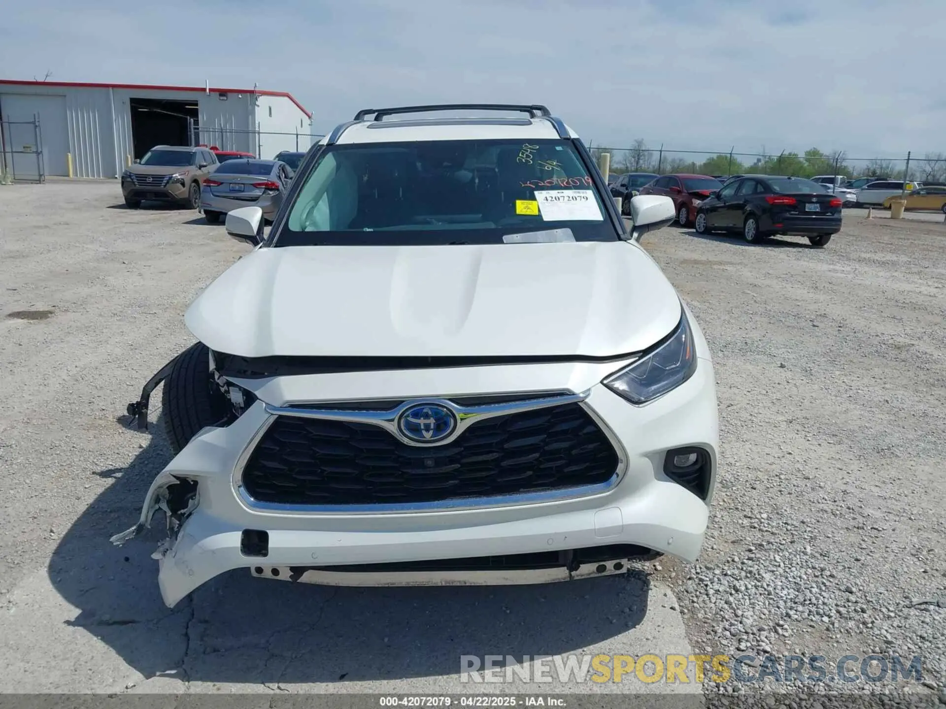 12 fotografías del automóvil dañado 5TDXBRCH0MS033548 TOYOTA HIGHLANDER 2021