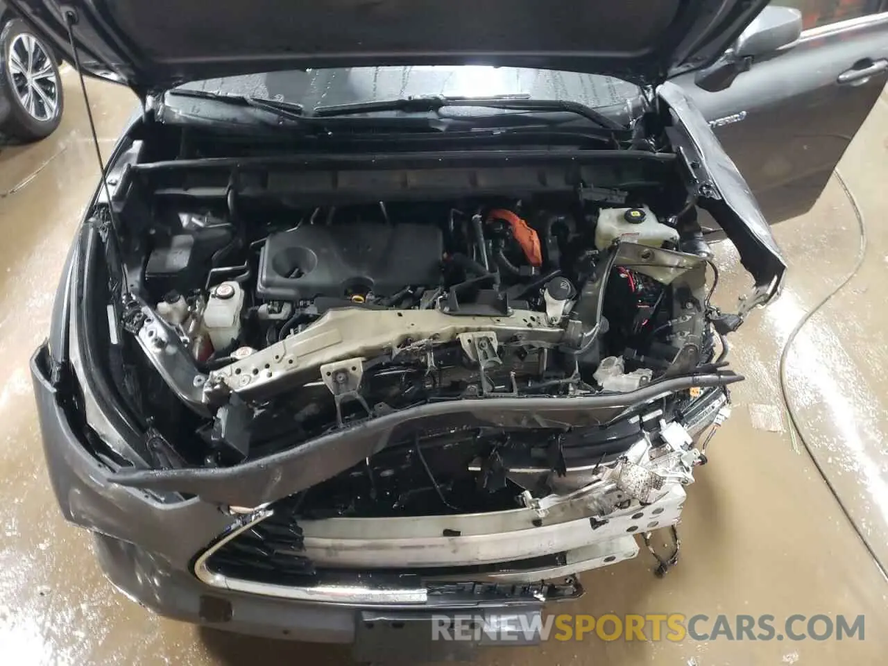 12 fotografías del automóvil dañado 5TDXBRCH0MS522418 TOYOTA HIGHLANDER 2021