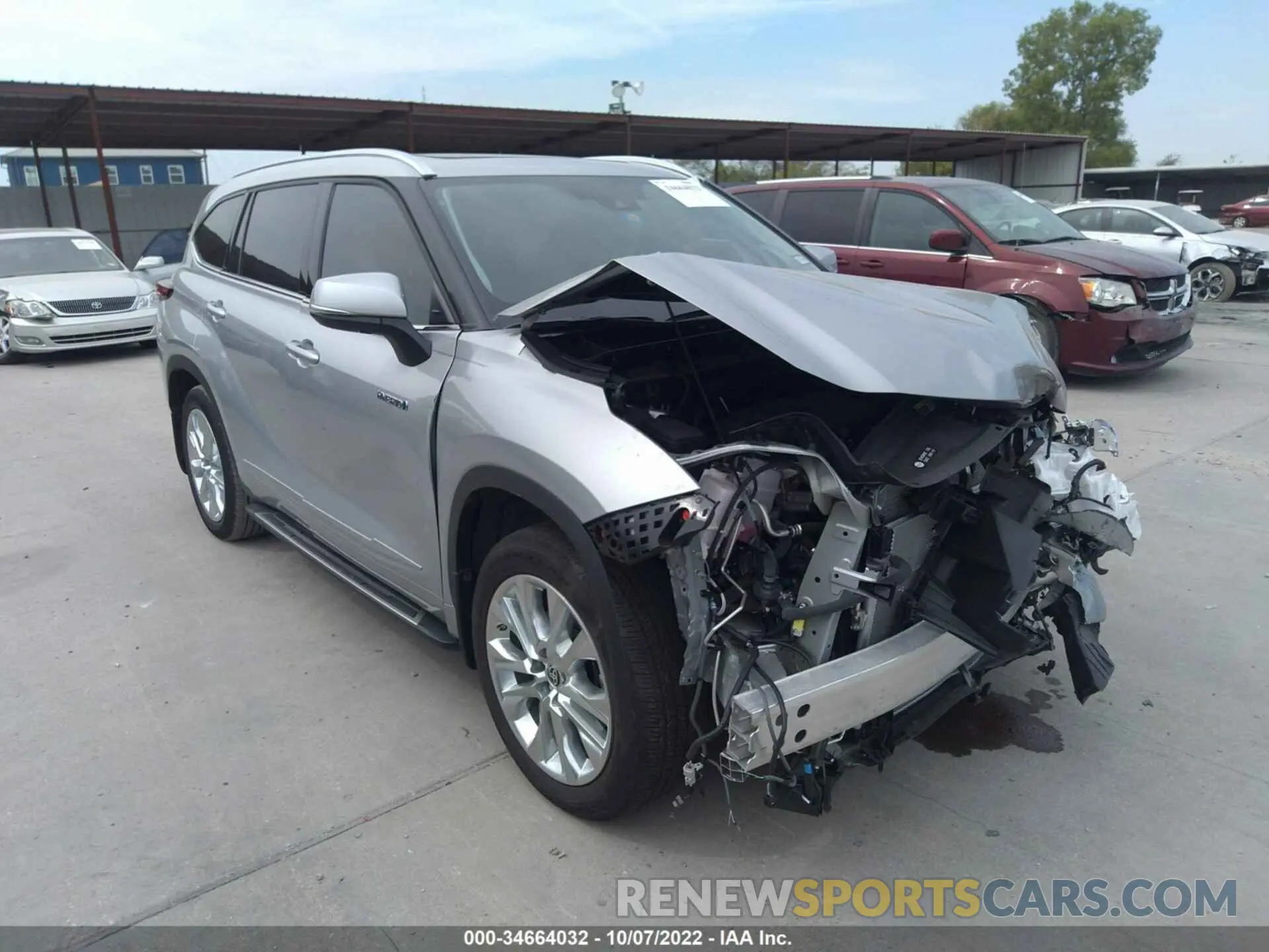 1 fotografías del automóvil dañado 5TDYARAH4MS508175 TOYOTA HIGHLANDER 2021