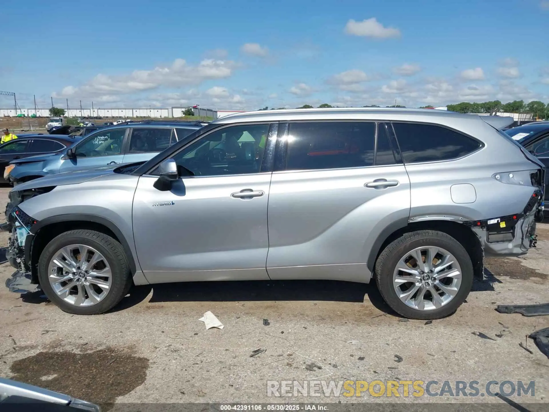 15 fotografías del automóvil dañado 5TDYARAH6MS006400 TOYOTA HIGHLANDER 2021