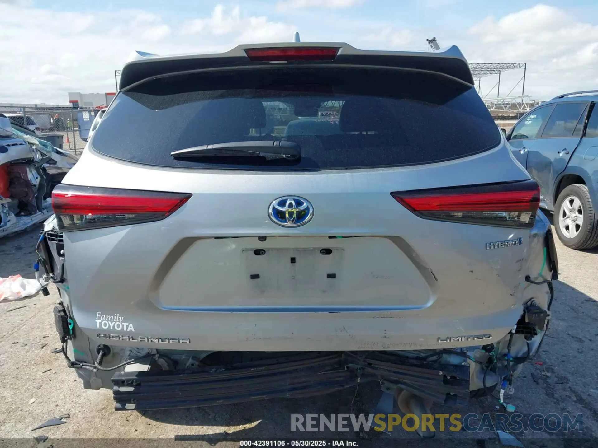 17 fotografías del automóvil dañado 5TDYARAH6MS006400 TOYOTA HIGHLANDER 2021