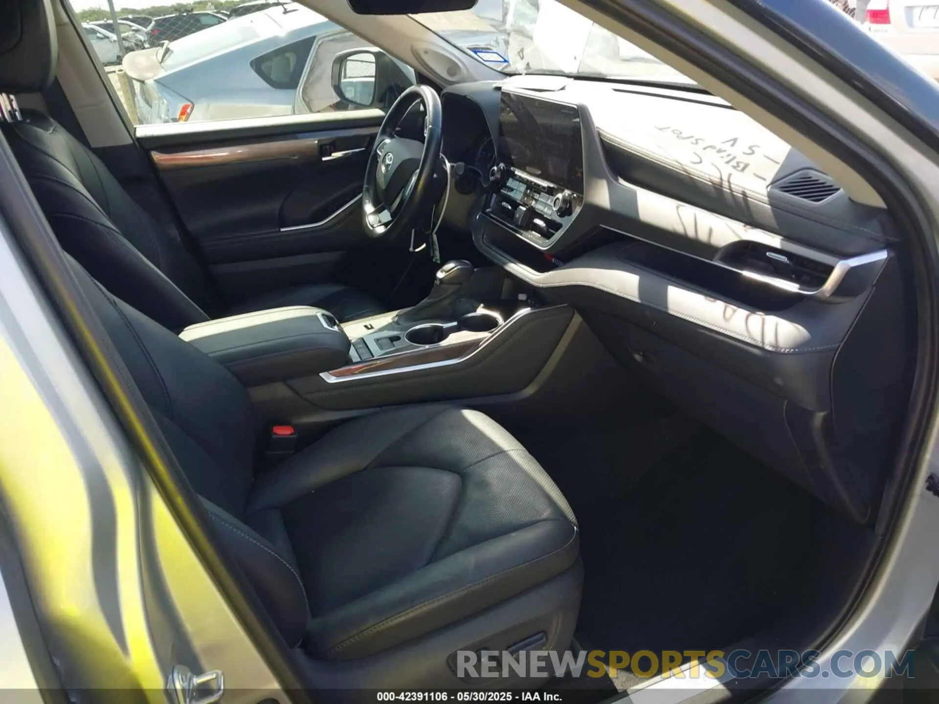 5 fotografías del automóvil dañado 5TDYARAH6MS006400 TOYOTA HIGHLANDER 2021