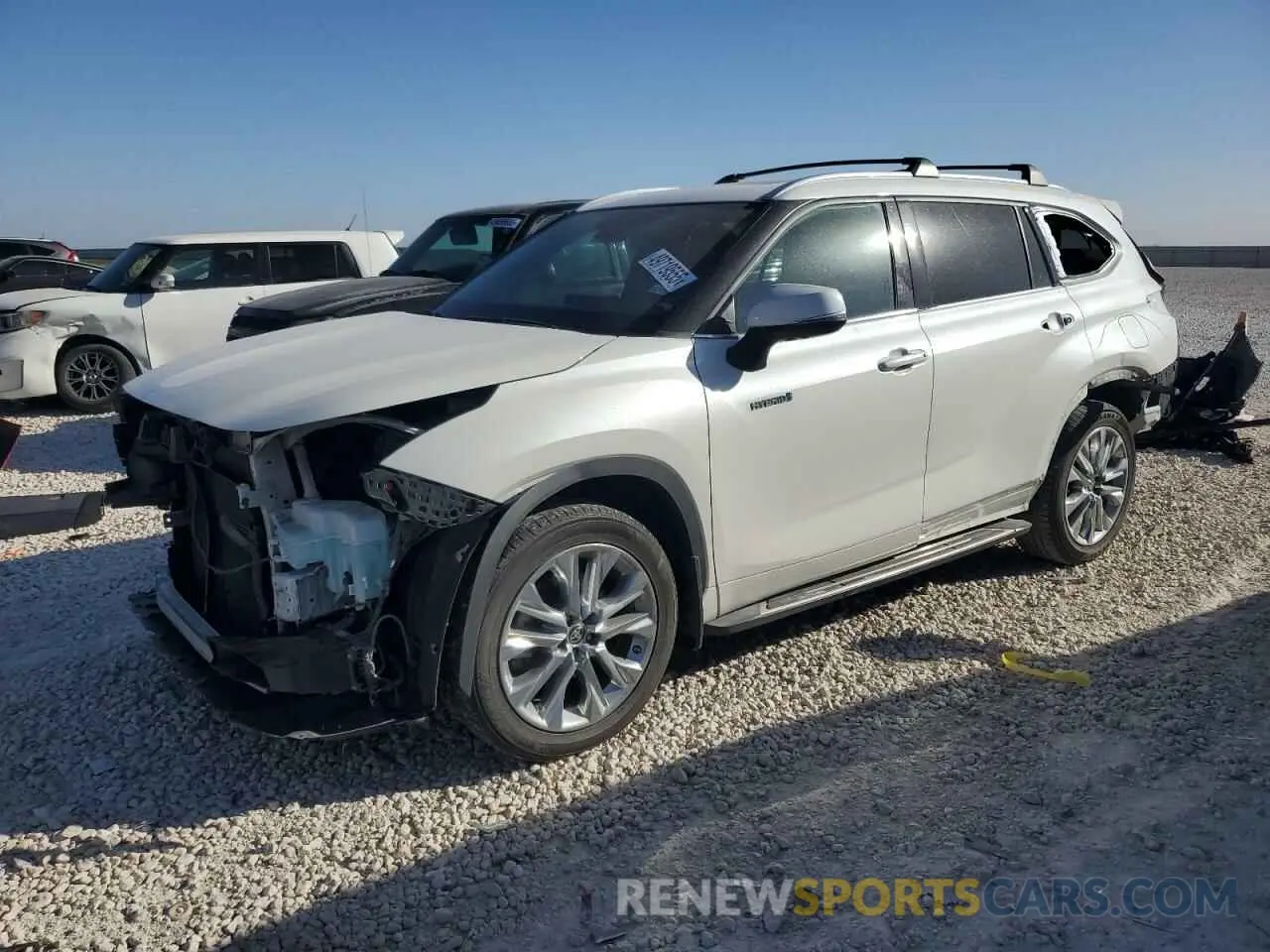 1 fotografías del automóvil dañado 5TDYARAH6MS505682 TOYOTA HIGHLANDER 2021