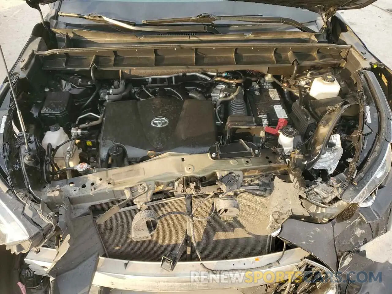 12 fotografías del automóvil dañado 5TDYZRAH0MS071025 TOYOTA HIGHLANDER 2021