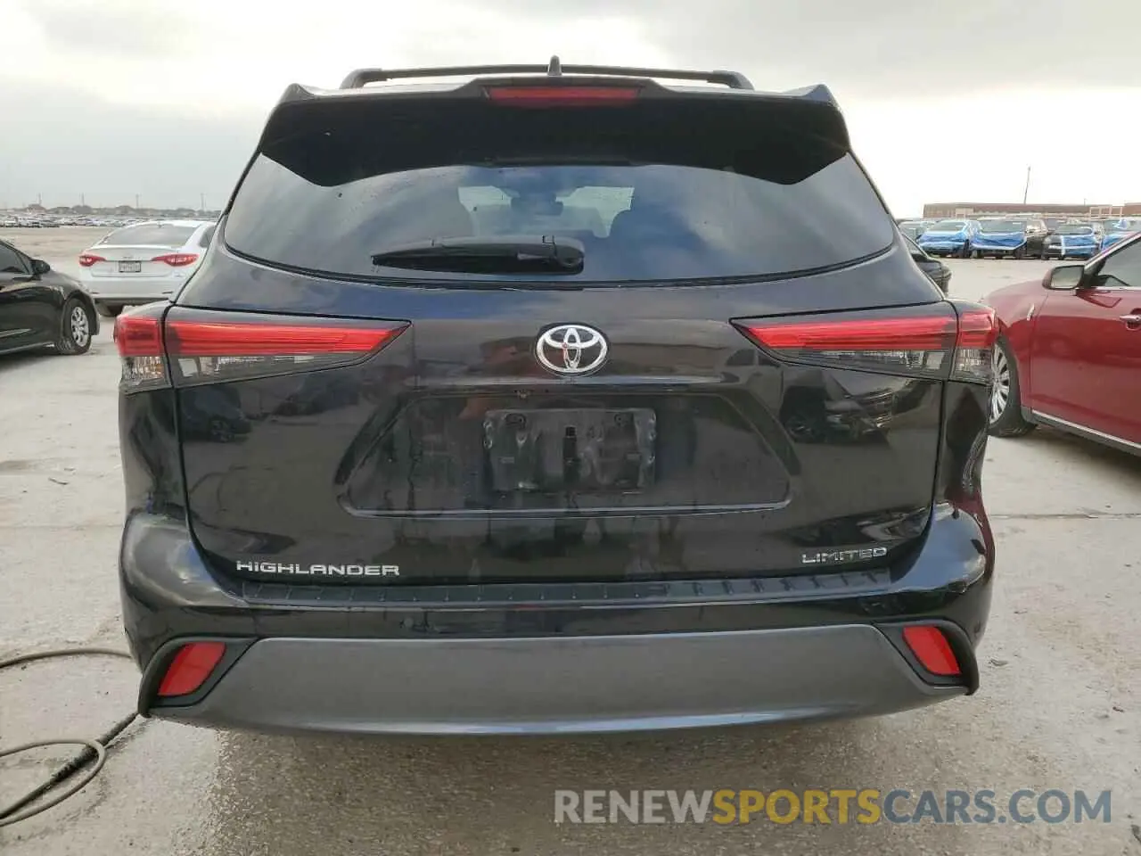 6 fotografías del automóvil dañado 5TDYZRAH0MS071025 TOYOTA HIGHLANDER 2021