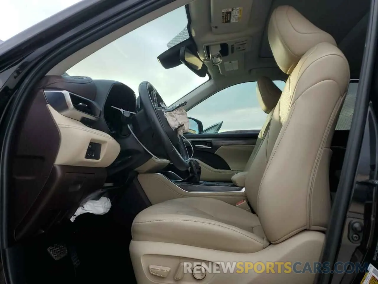 7 fotografías del automóvil dañado 5TDYZRAH0MS071025 TOYOTA HIGHLANDER 2021