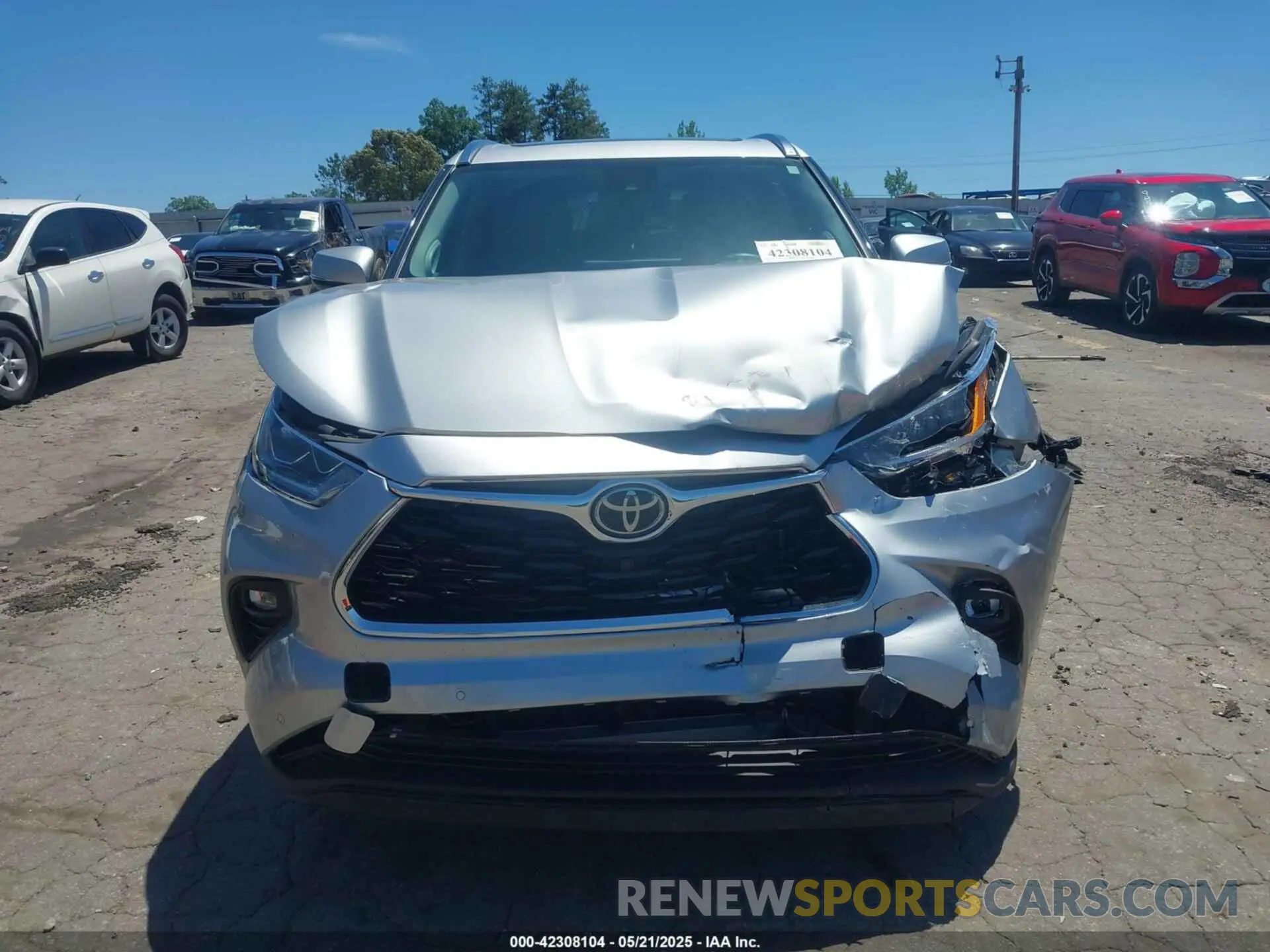 12 fotografías del automóvil dañado 5TDYZRAH0MS089945 TOYOTA HIGHLANDER 2021