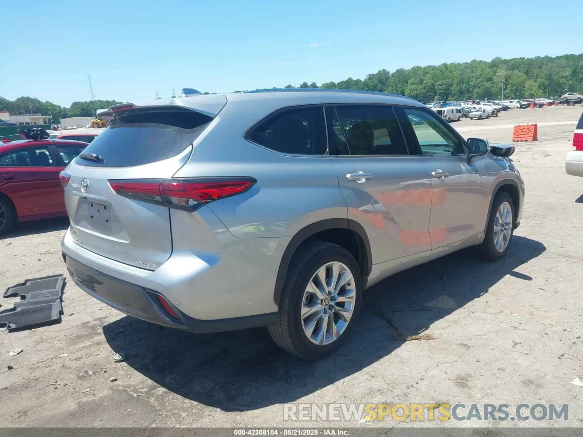 4 fotografías del automóvil dañado 5TDYZRAH0MS089945 TOYOTA HIGHLANDER 2021
