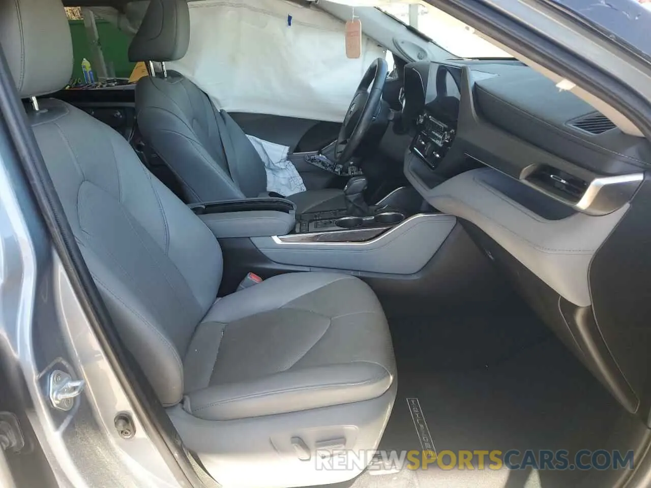 7 fotografías del automóvil dañado 5TDYZRAH1MS070112 TOYOTA HIGHLANDER 2021
