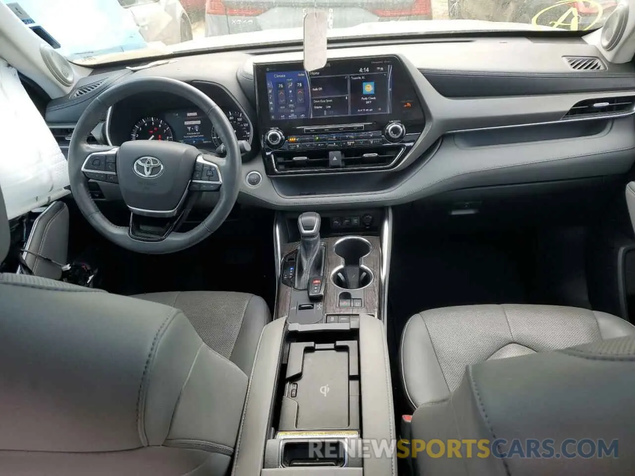 8 fotografías del automóvil dañado 5TDYZRAH1MS070112 TOYOTA HIGHLANDER 2021