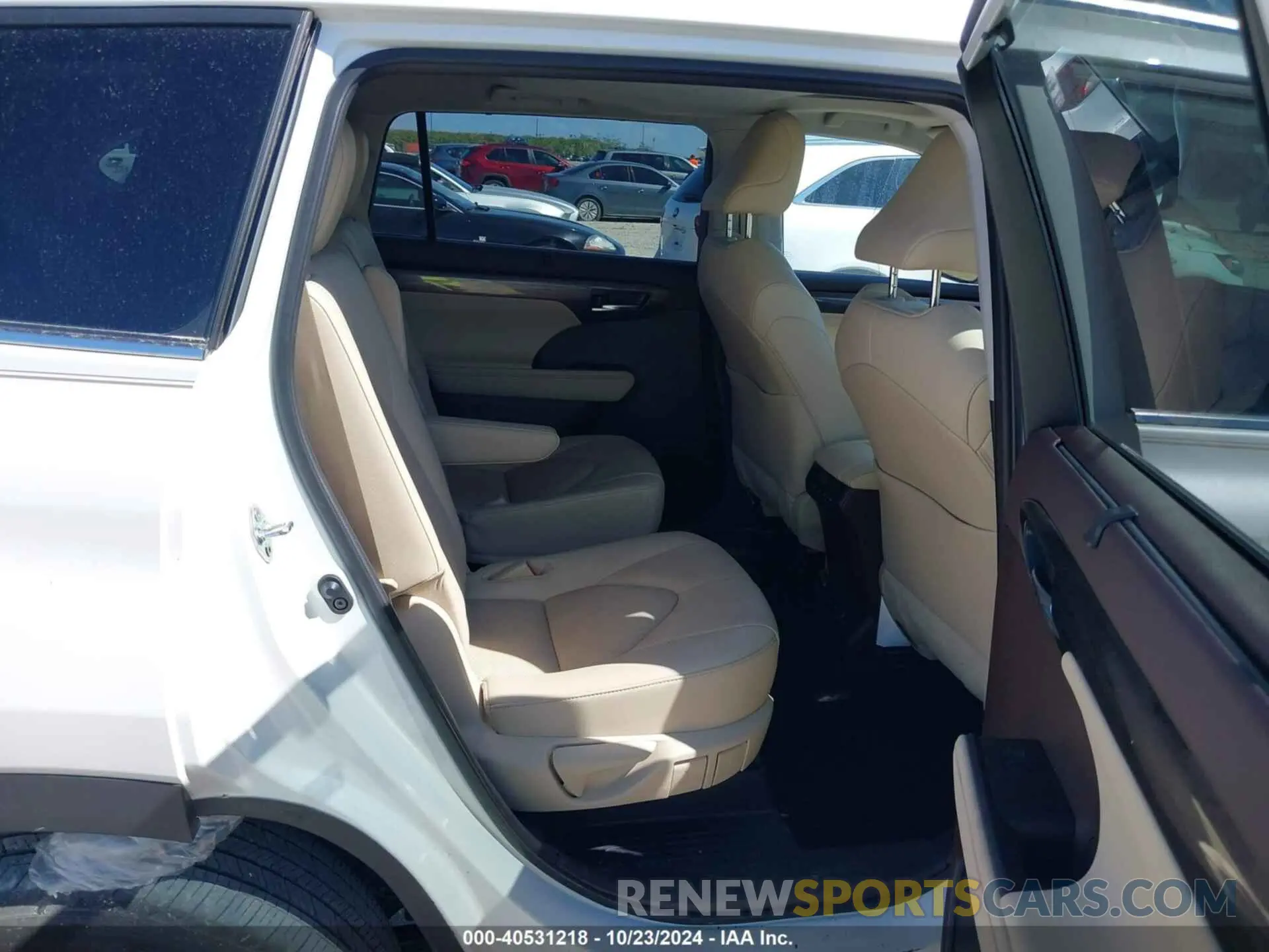 8 fotografías del automóvil dañado 5TDYZRAH3MS526627 TOYOTA HIGHLANDER 2021