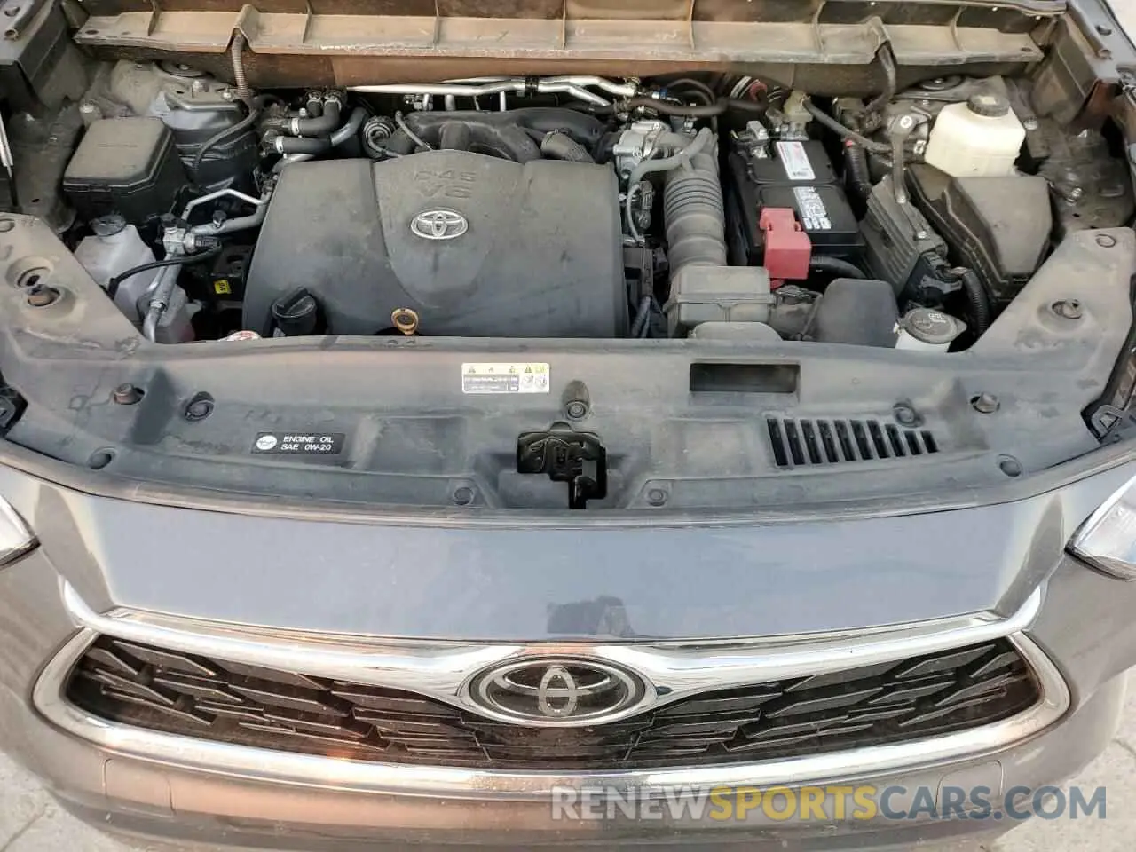 12 fotografías del automóvil dañado 5TDYZRAH5MS515659 TOYOTA HIGHLANDER 2021