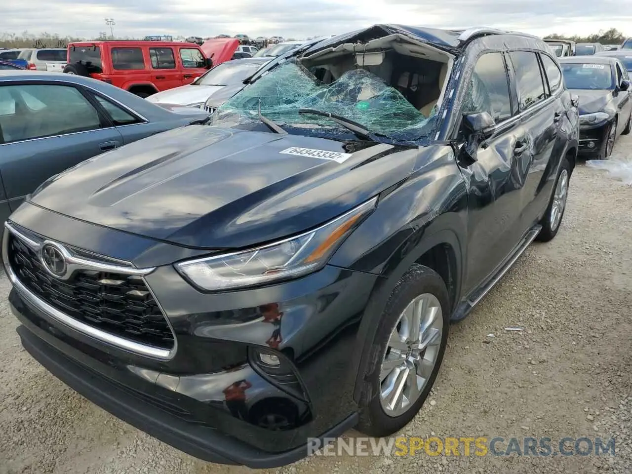 10 fotografías del automóvil dañado 5TDYZRAH5MS524510 TOYOTA HIGHLANDER 2021