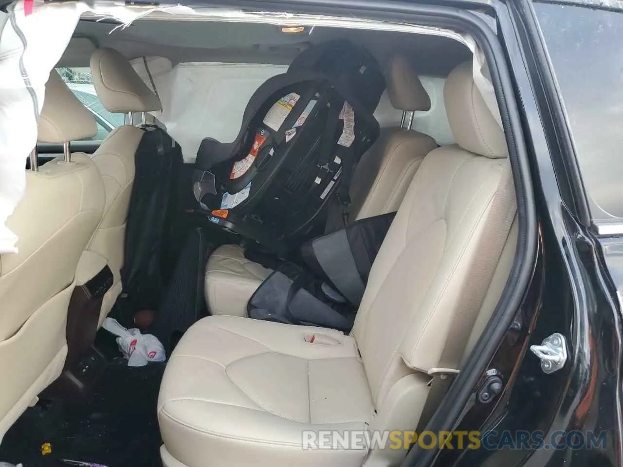 6 fotografías del automóvil dañado 5TDYZRAH5MS524510 TOYOTA HIGHLANDER 2021