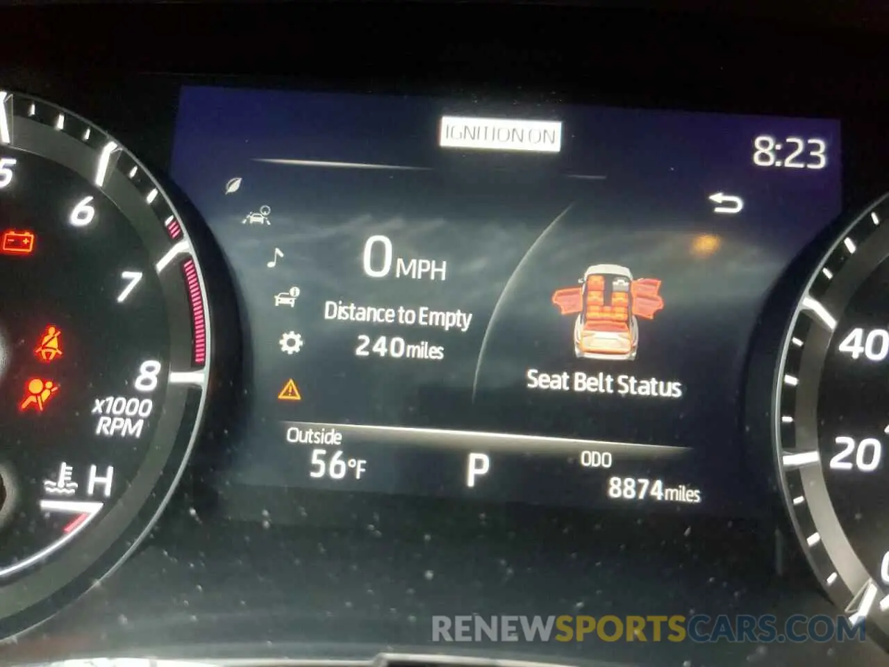 8 fotografías del automóvil dañado 5TDYZRAH5MS524510 TOYOTA HIGHLANDER 2021