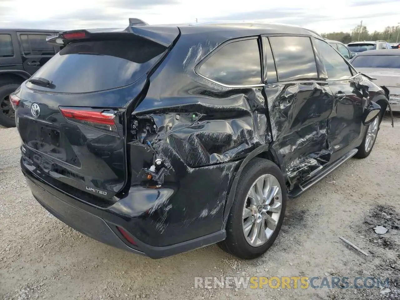 9 fotografías del automóvil dañado 5TDYZRAH5MS524510 TOYOTA HIGHLANDER 2021