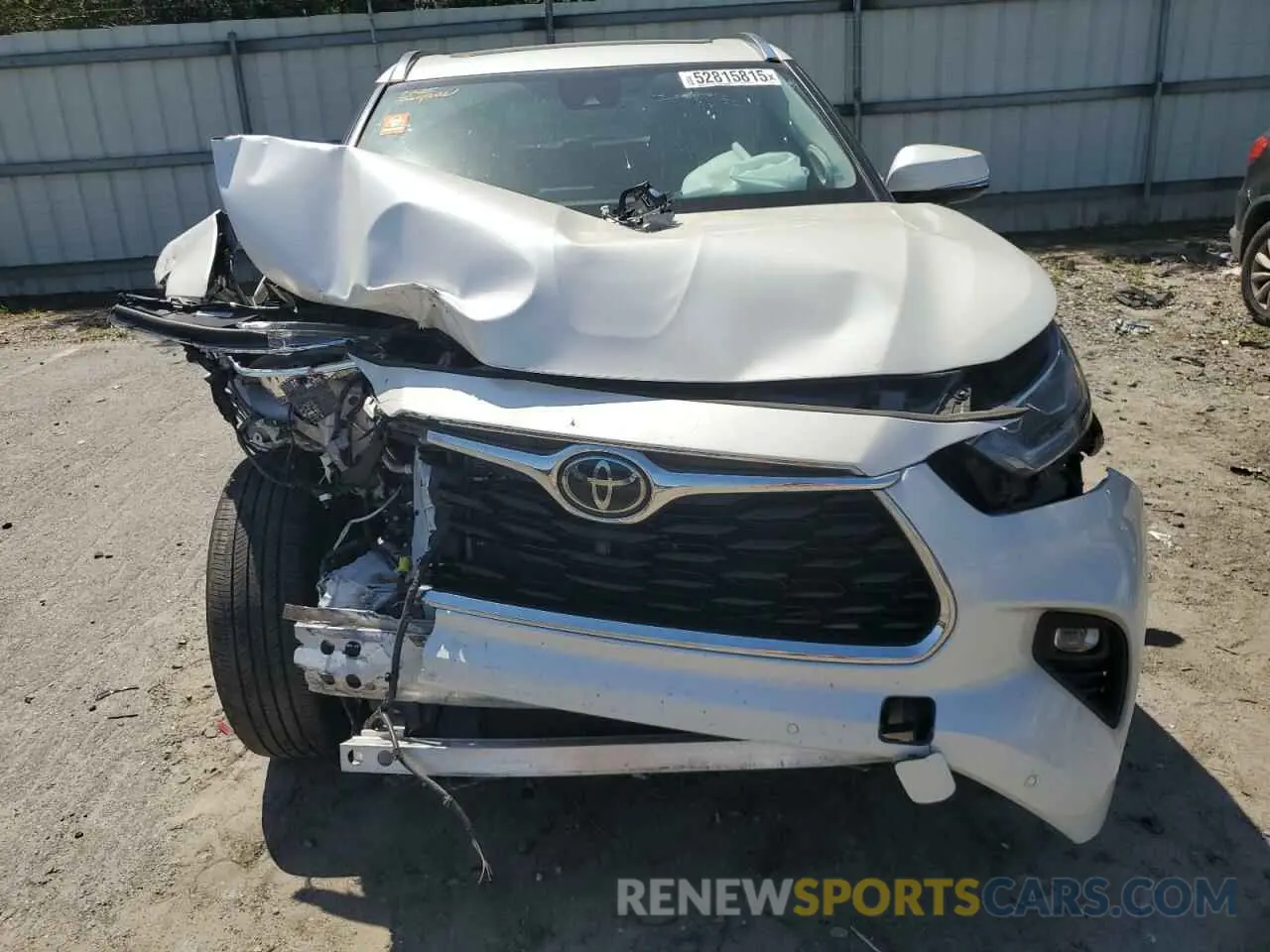 5 fotografías del automóvil dañado 5TDYZRAH8MS077333 TOYOTA HIGHLANDER 2021