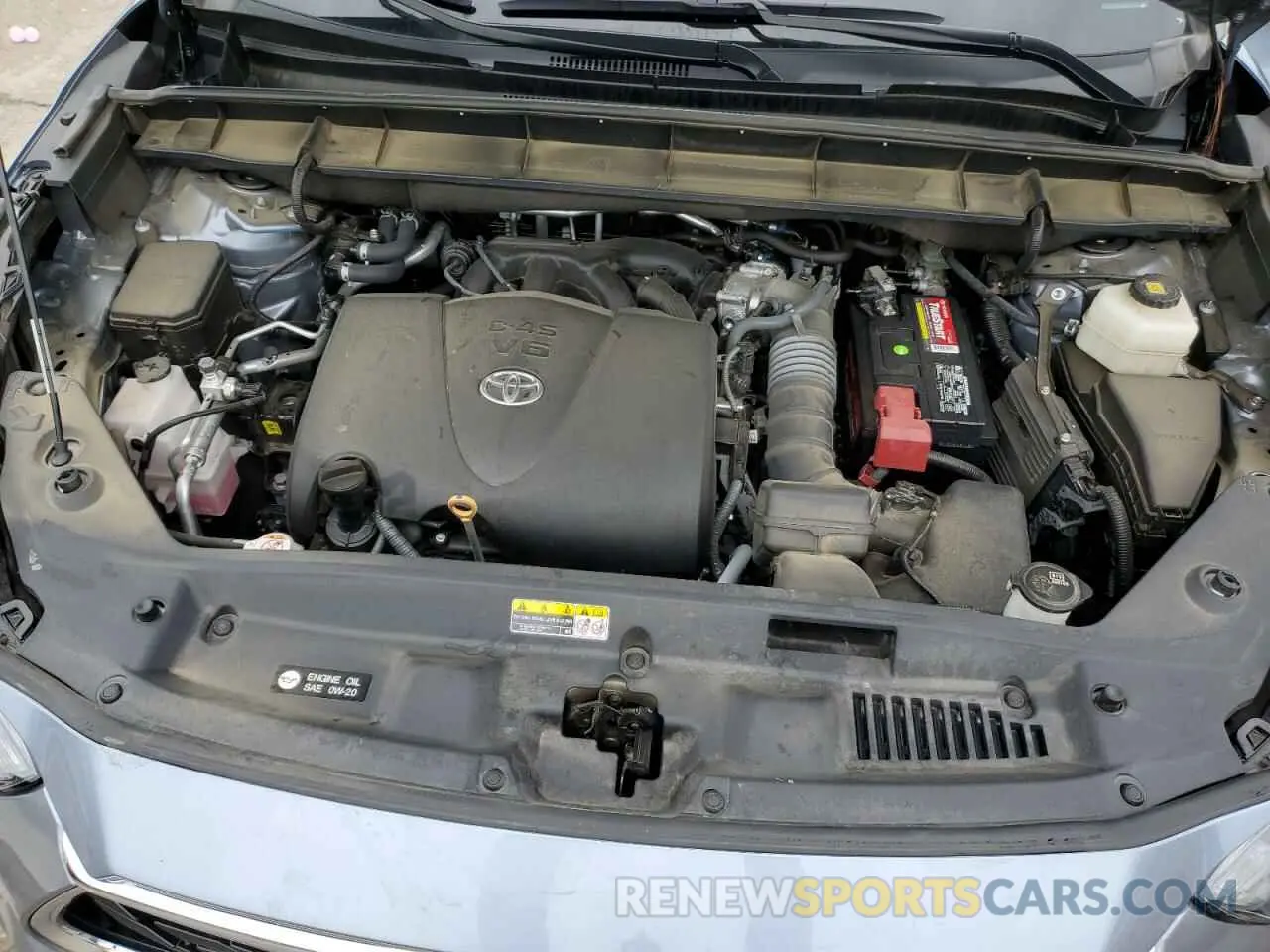 12 fotografías del automóvil dañado 5TDYZRAH9MS036404 TOYOTA HIGHLANDER 2021