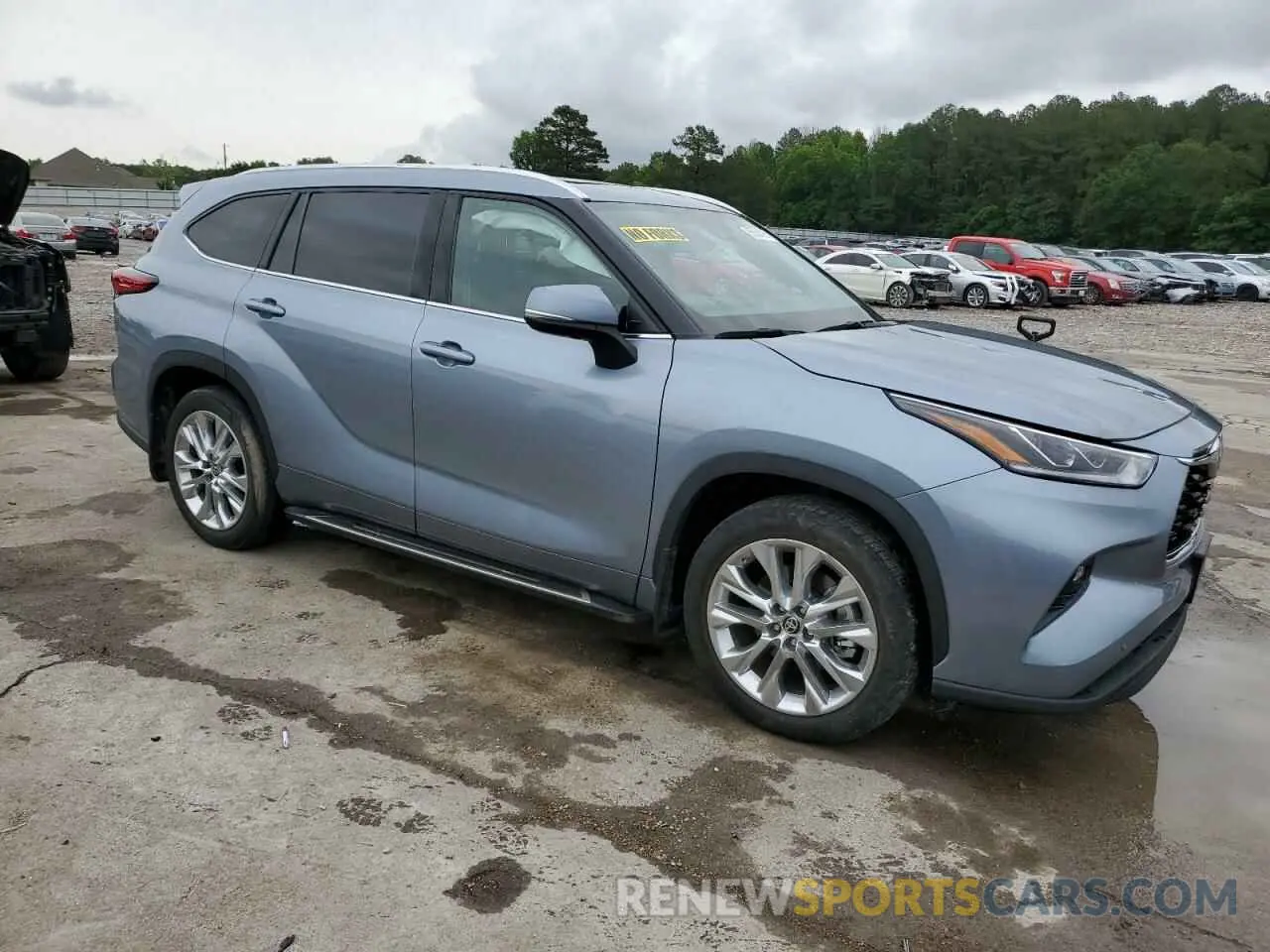 4 fotografías del automóvil dañado 5TDYZRAH9MS036404 TOYOTA HIGHLANDER 2021
