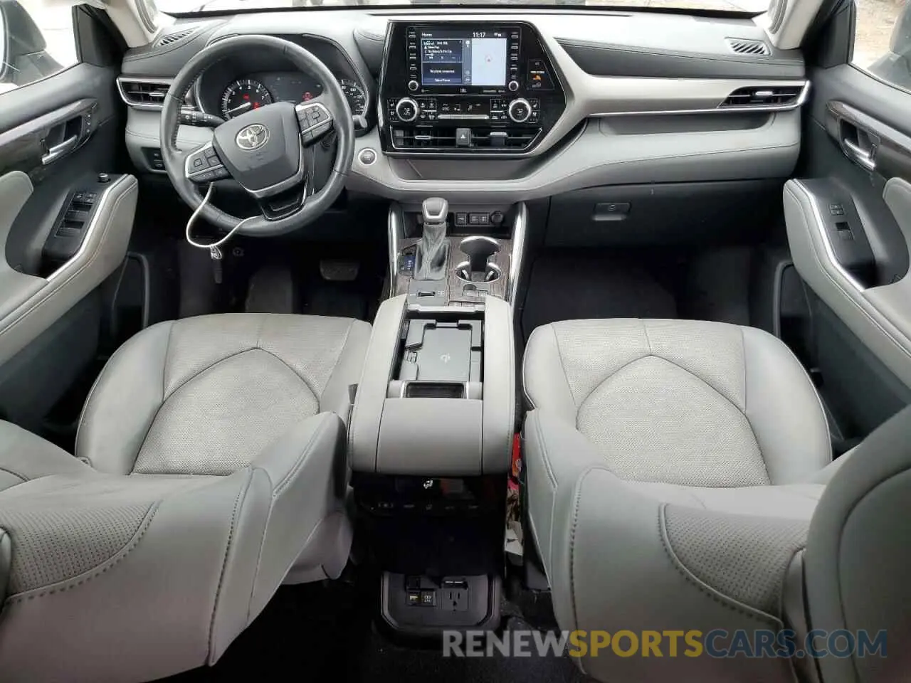 8 fotografías del automóvil dañado 5TDYZRAH9MS036404 TOYOTA HIGHLANDER 2021