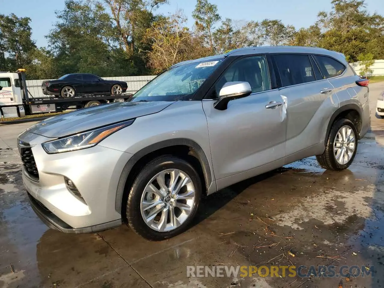 1 fotografías del automóvil dañado 5TDYZRAH9MS055437 TOYOTA HIGHLANDER 2021