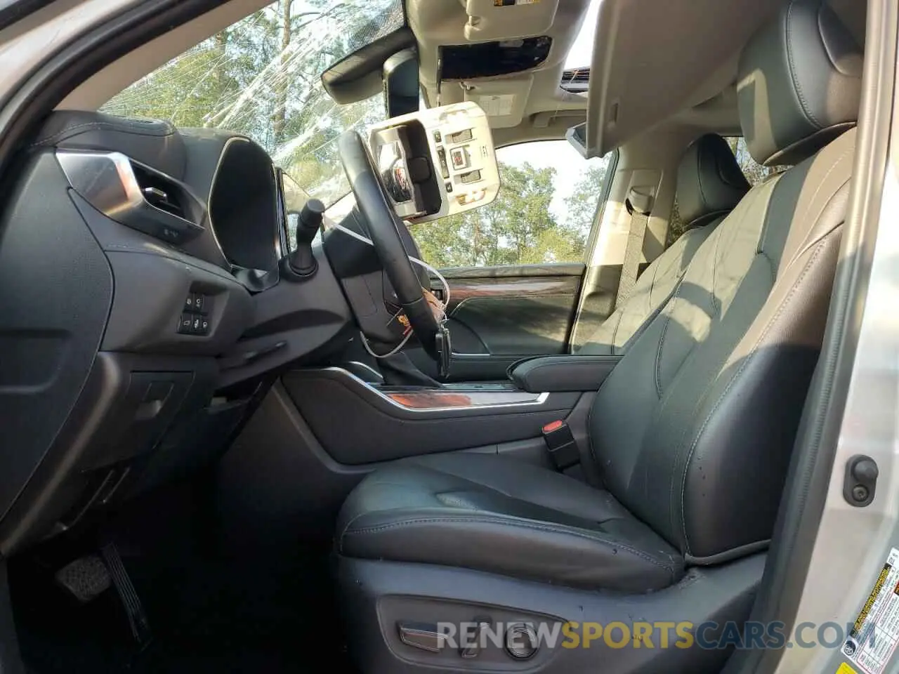 7 fotografías del automóvil dañado 5TDYZRAH9MS055437 TOYOTA HIGHLANDER 2021