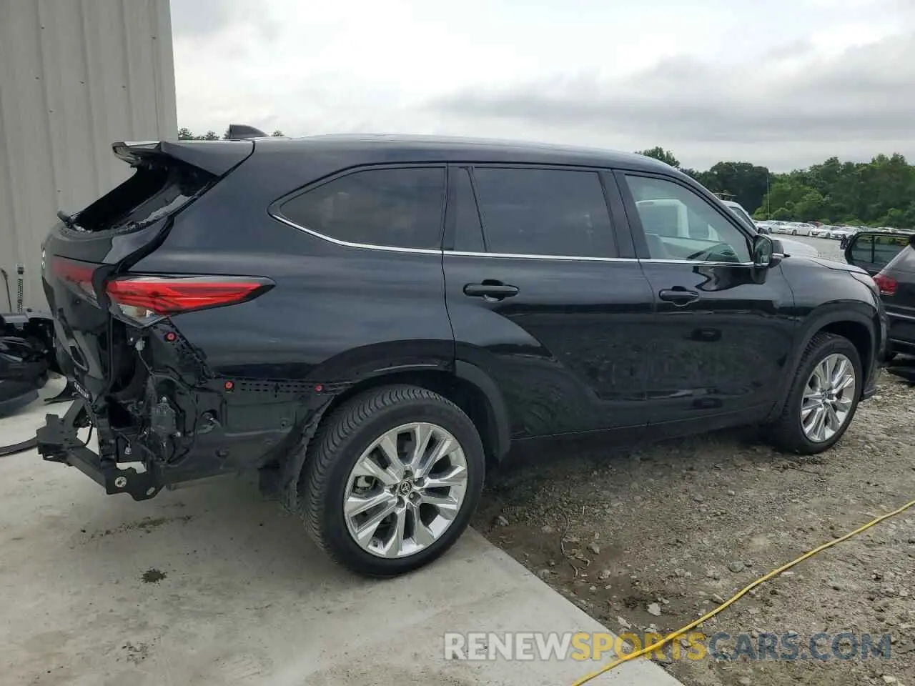 3 fotografías del automóvil dañado 5TDYZRAH9MS059827 TOYOTA HIGHLANDER 2021