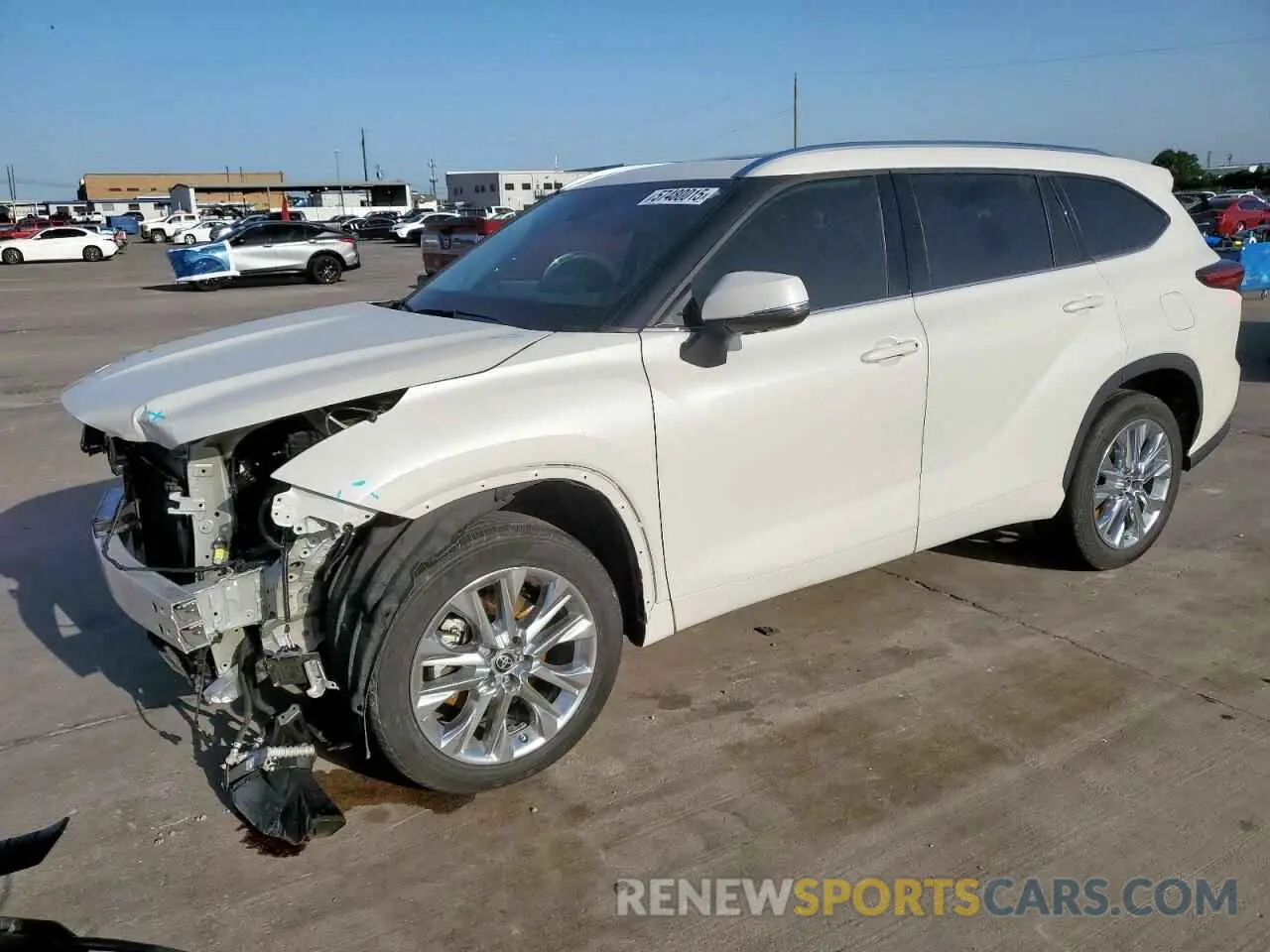 1 fotografías del automóvil dañado 5TDYZRAH9MS515552 TOYOTA HIGHLANDER 2021