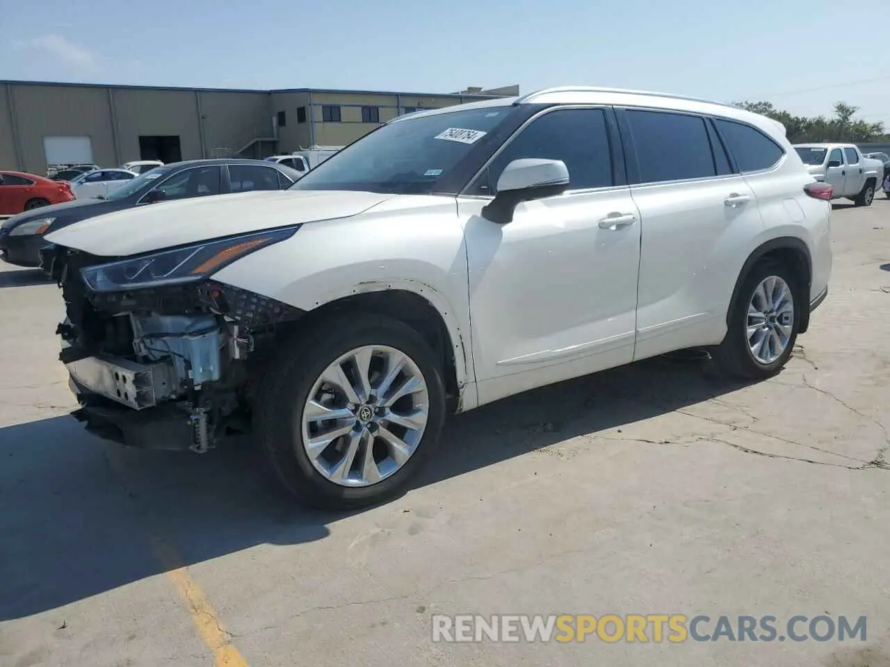 1 fotografías del automóvil dañado 5TDYZRAH9MS524204 TOYOTA HIGHLANDER 2021