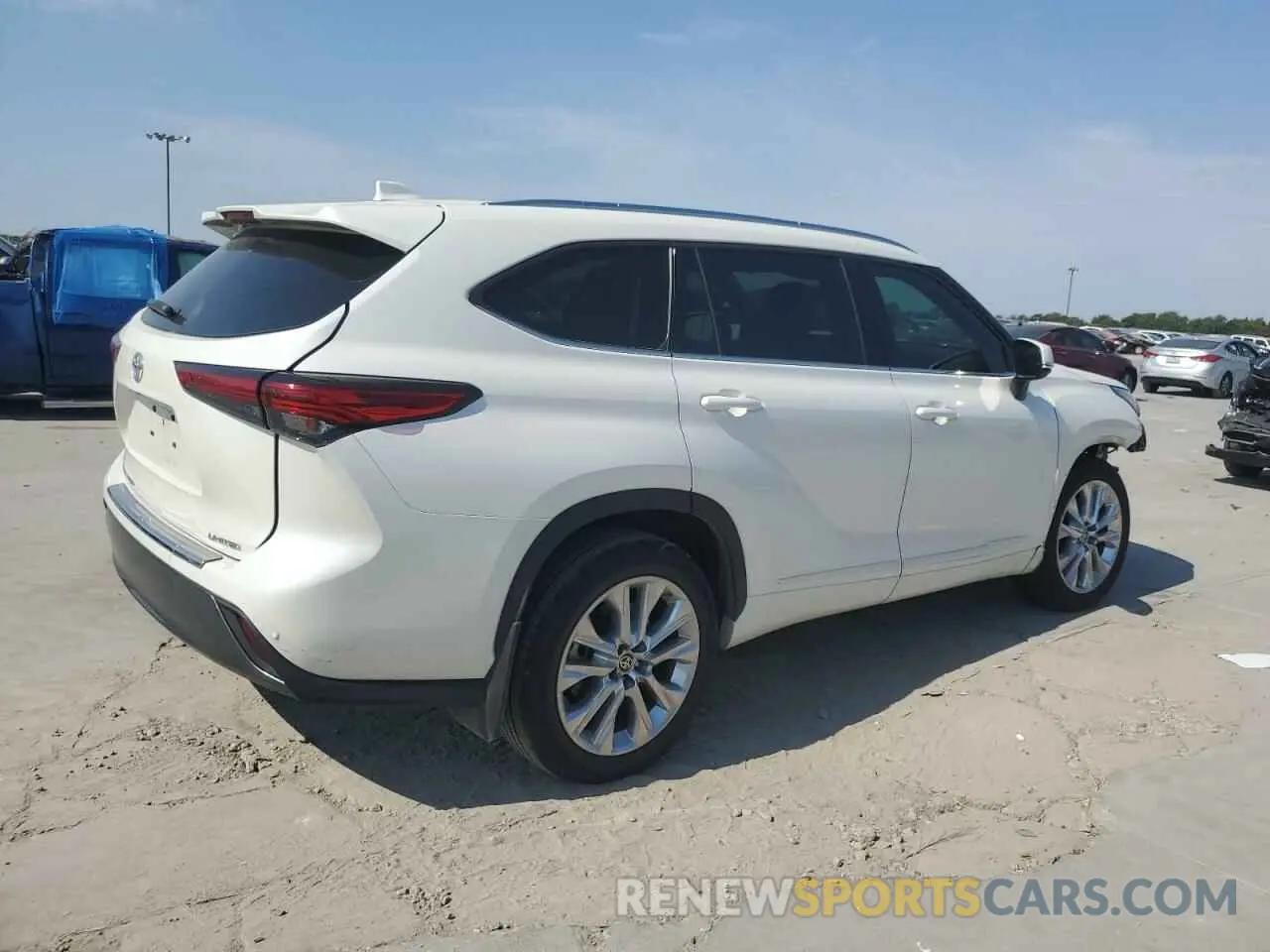 3 fotografías del automóvil dañado 5TDYZRAH9MS524204 TOYOTA HIGHLANDER 2021