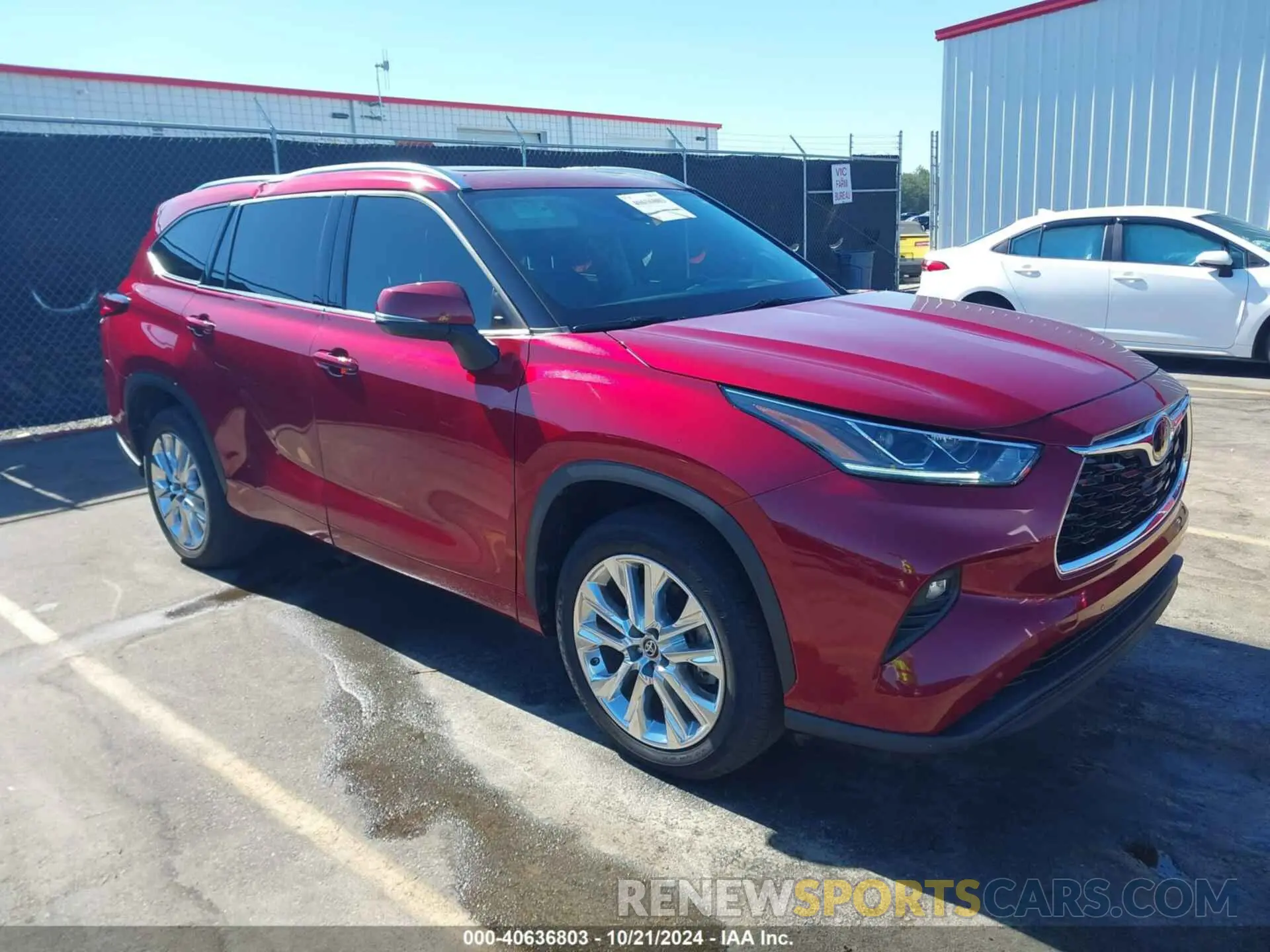 1 fotografías del automóvil dañado 5TDYZRAHXMS529976 TOYOTA HIGHLANDER 2021