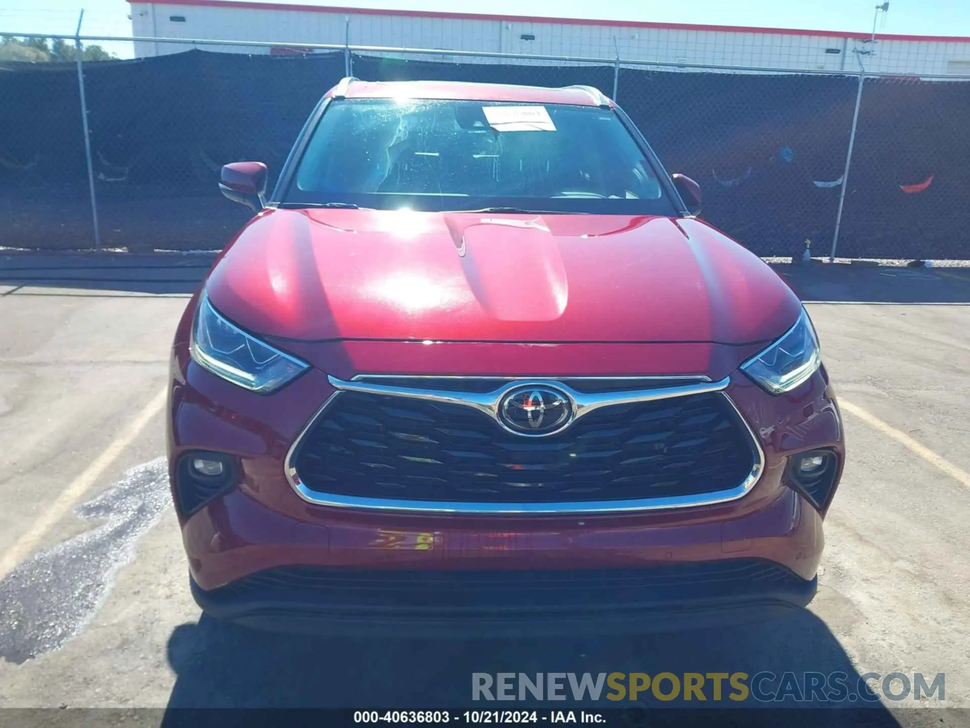 12 fotografías del automóvil dañado 5TDYZRAHXMS529976 TOYOTA HIGHLANDER 2021