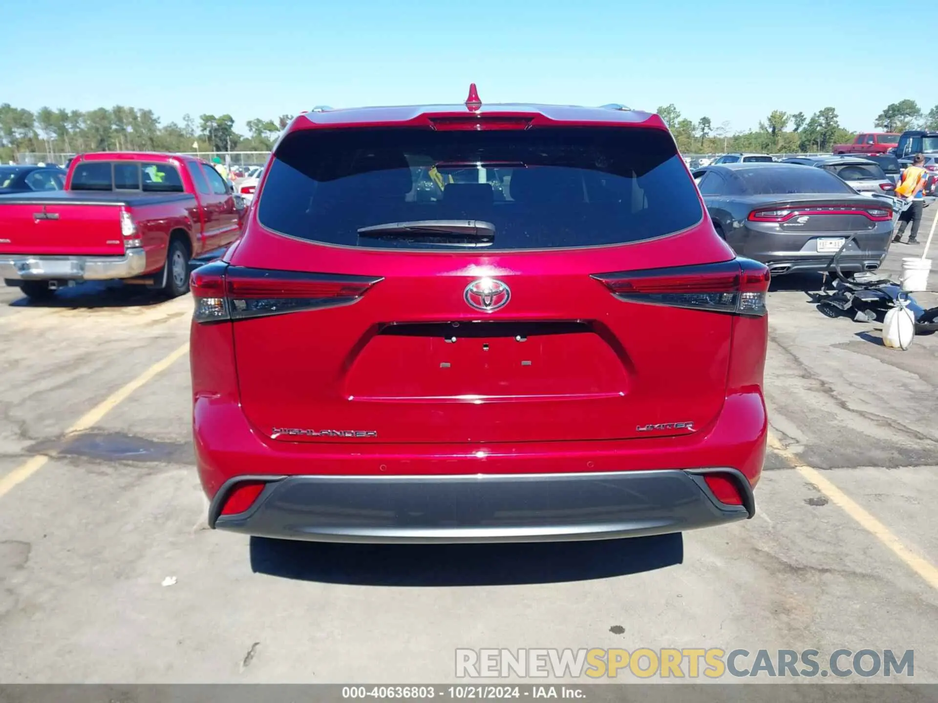 16 fotografías del automóvil dañado 5TDYZRAHXMS529976 TOYOTA HIGHLANDER 2021