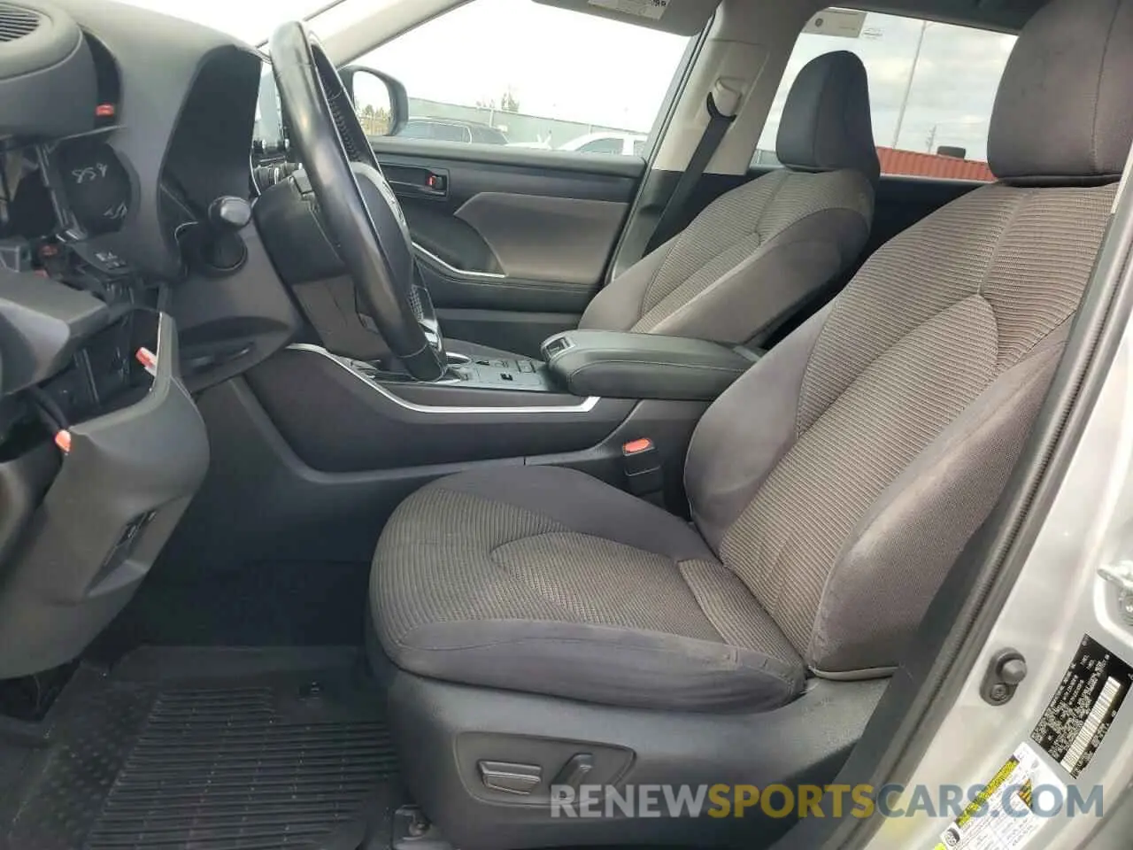 7 fotografías del automóvil dañado 5TDZZRAH0MS523365 TOYOTA HIGHLANDER 2021