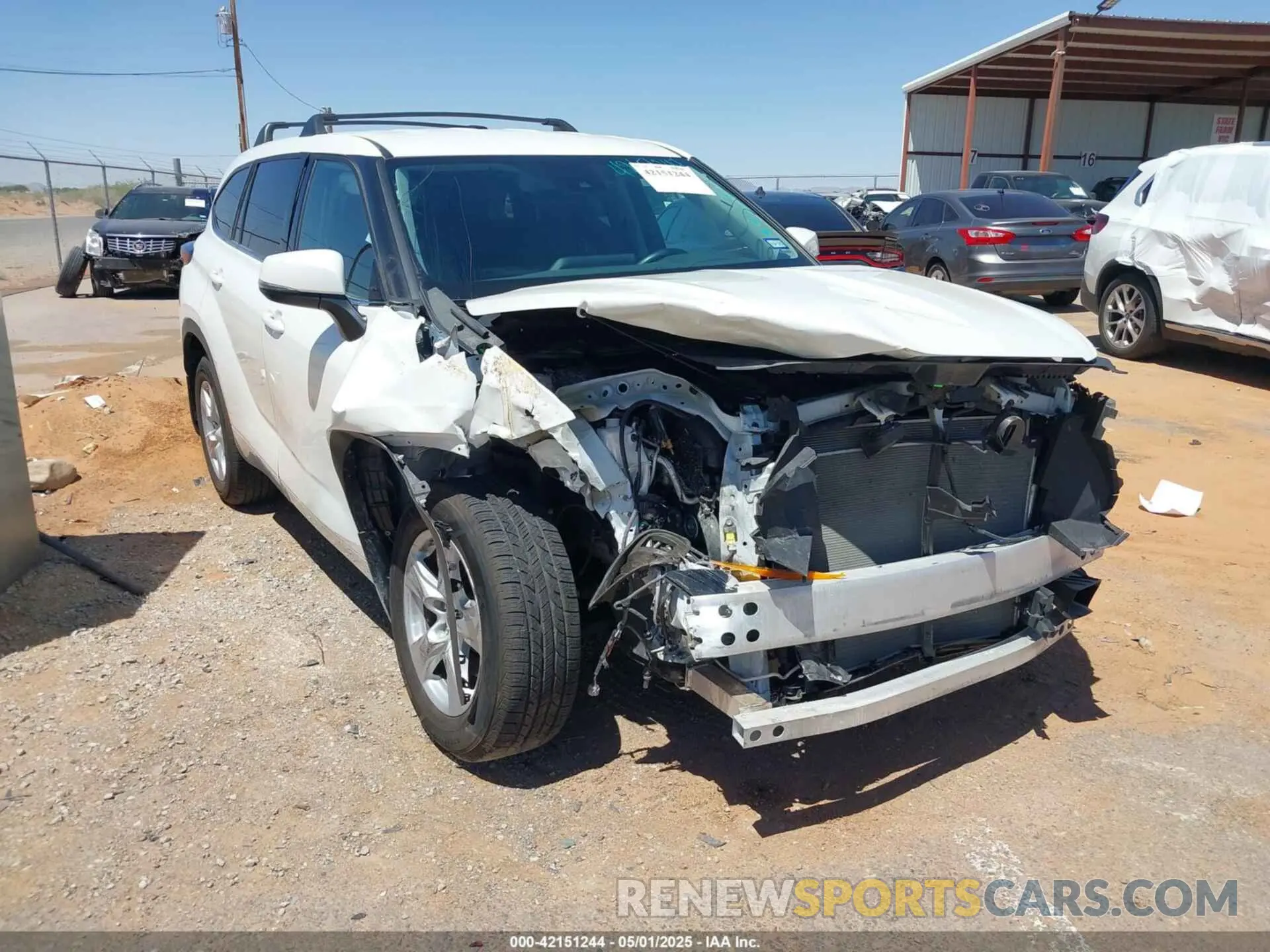 1 fotografías del automóvil dañado 5TDZZRAH1MS071300 TOYOTA HIGHLANDER 2021