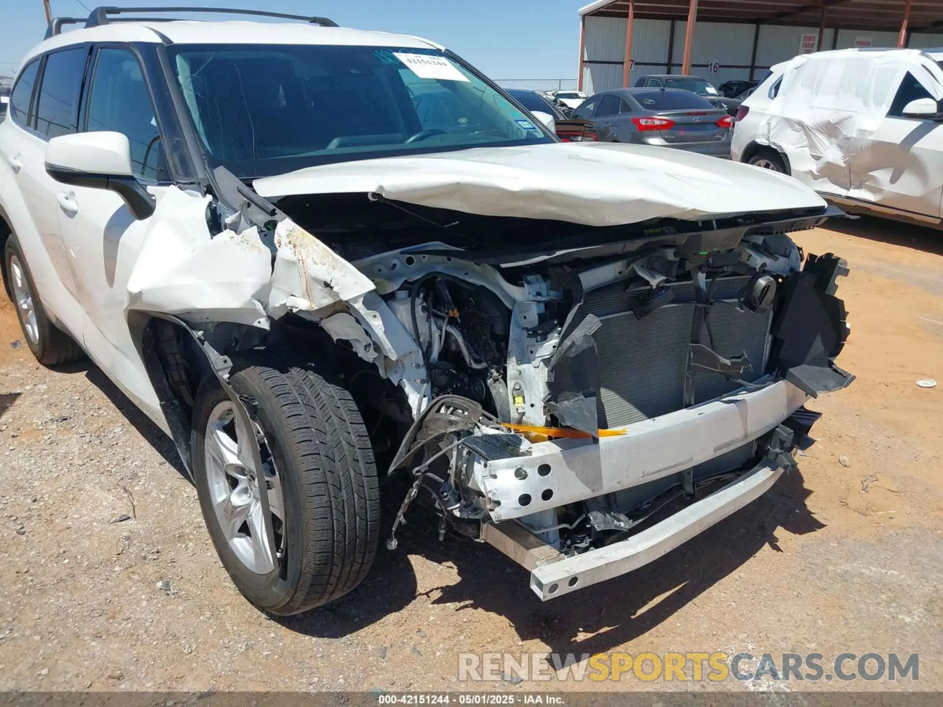 6 fotografías del automóvil dañado 5TDZZRAH1MS071300 TOYOTA HIGHLANDER 2021