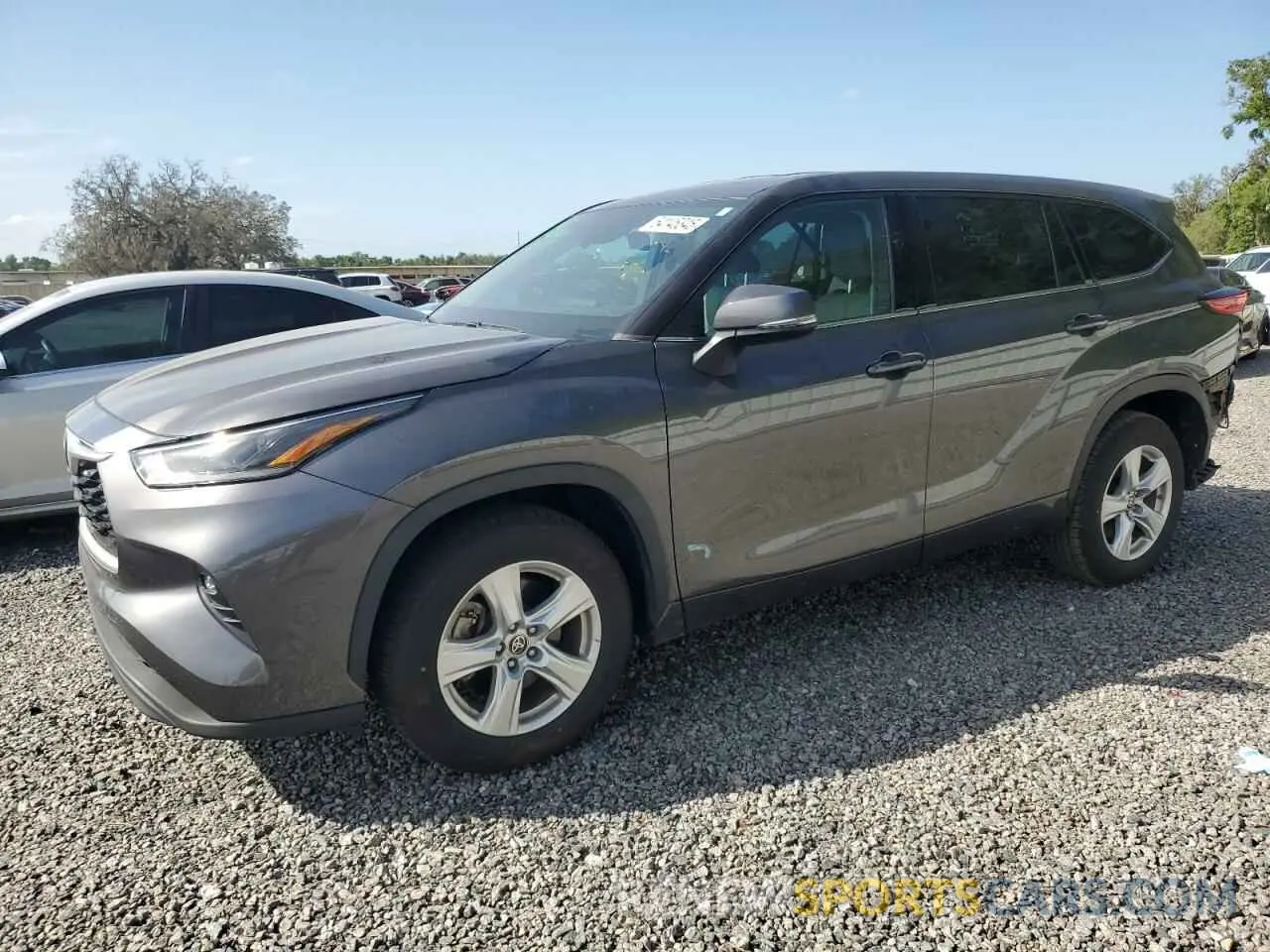 1 fotografías del automóvil dañado 5TDZZRAH1MS086847 TOYOTA HIGHLANDER 2021