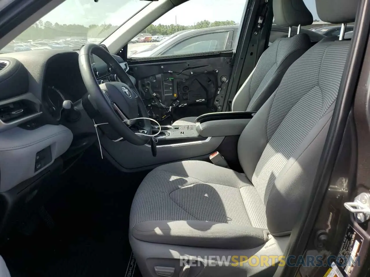 7 fotografías del automóvil dañado 5TDZZRAH1MS086847 TOYOTA HIGHLANDER 2021