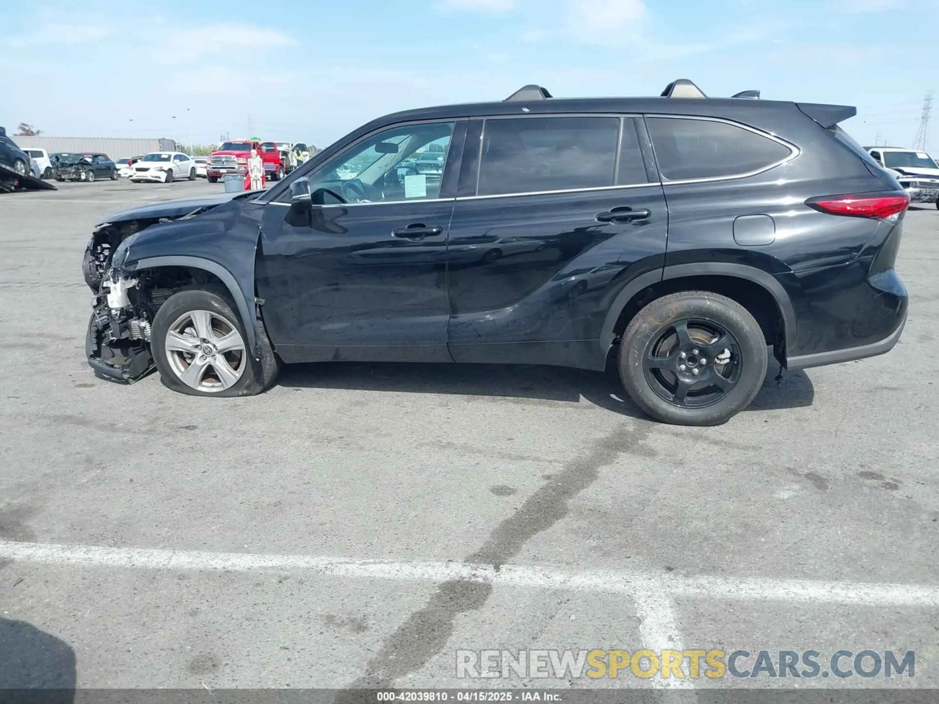 14 fotografías del automóvil dañado 5TDZZRAH1MS519762 TOYOTA HIGHLANDER 2021
