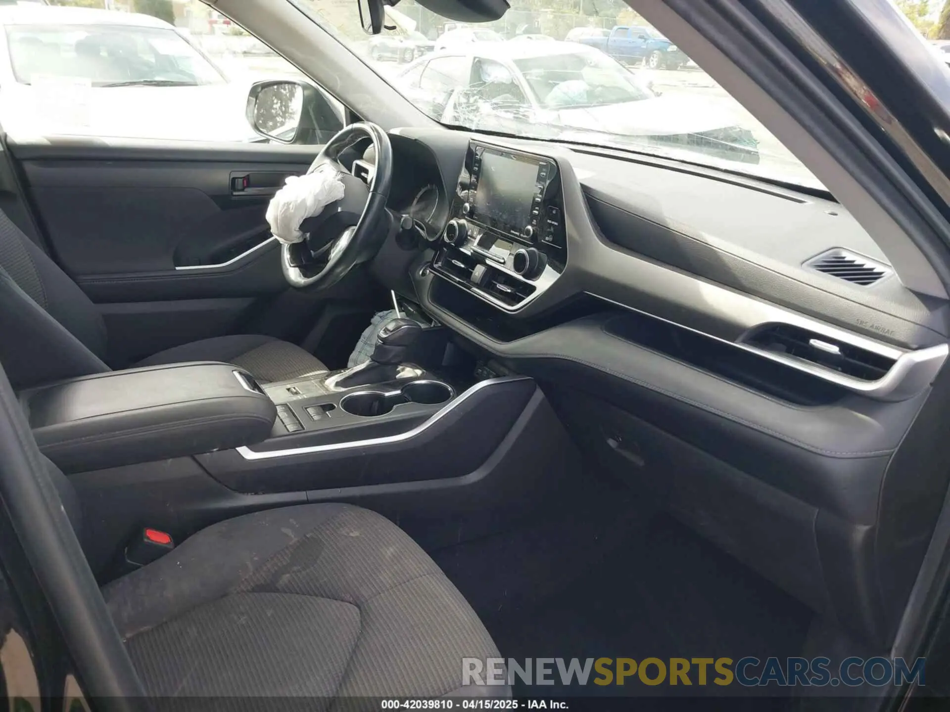 5 fotografías del automóvil dañado 5TDZZRAH1MS519762 TOYOTA HIGHLANDER 2021