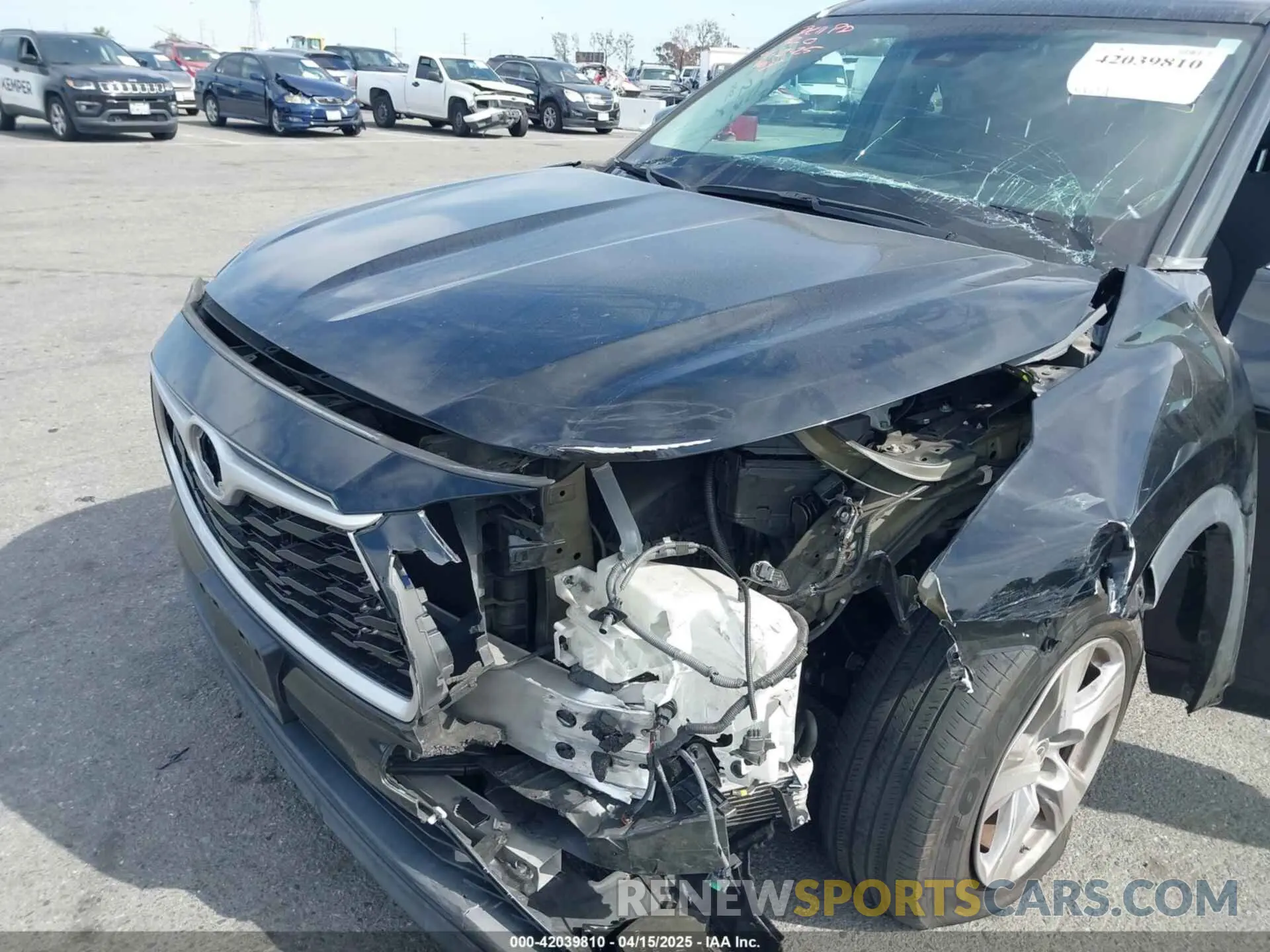 6 fotografías del automóvil dañado 5TDZZRAH1MS519762 TOYOTA HIGHLANDER 2021