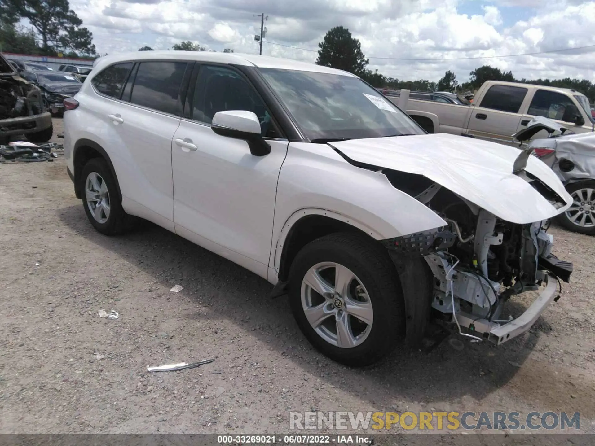 1 fotografías del automóvil dañado 5TDZZRAH2MS052853 TOYOTA HIGHLANDER 2021