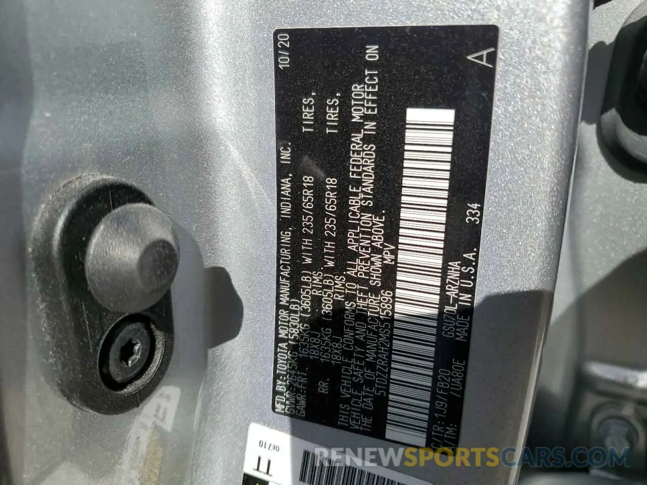 13 fotografías del automóvil dañado 5TDZZRAH2MS515896 TOYOTA HIGHLANDER 2021