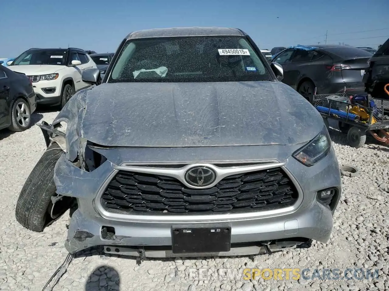 5 fotografías del automóvil dañado 5TDZZRAH2MS515896 TOYOTA HIGHLANDER 2021
