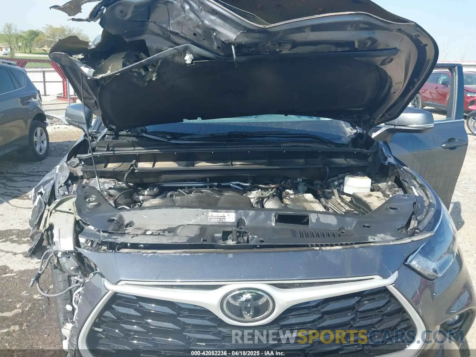 10 fotografías del automóvil dañado 5TDZZRAH3MS523182 TOYOTA HIGHLANDER 2021