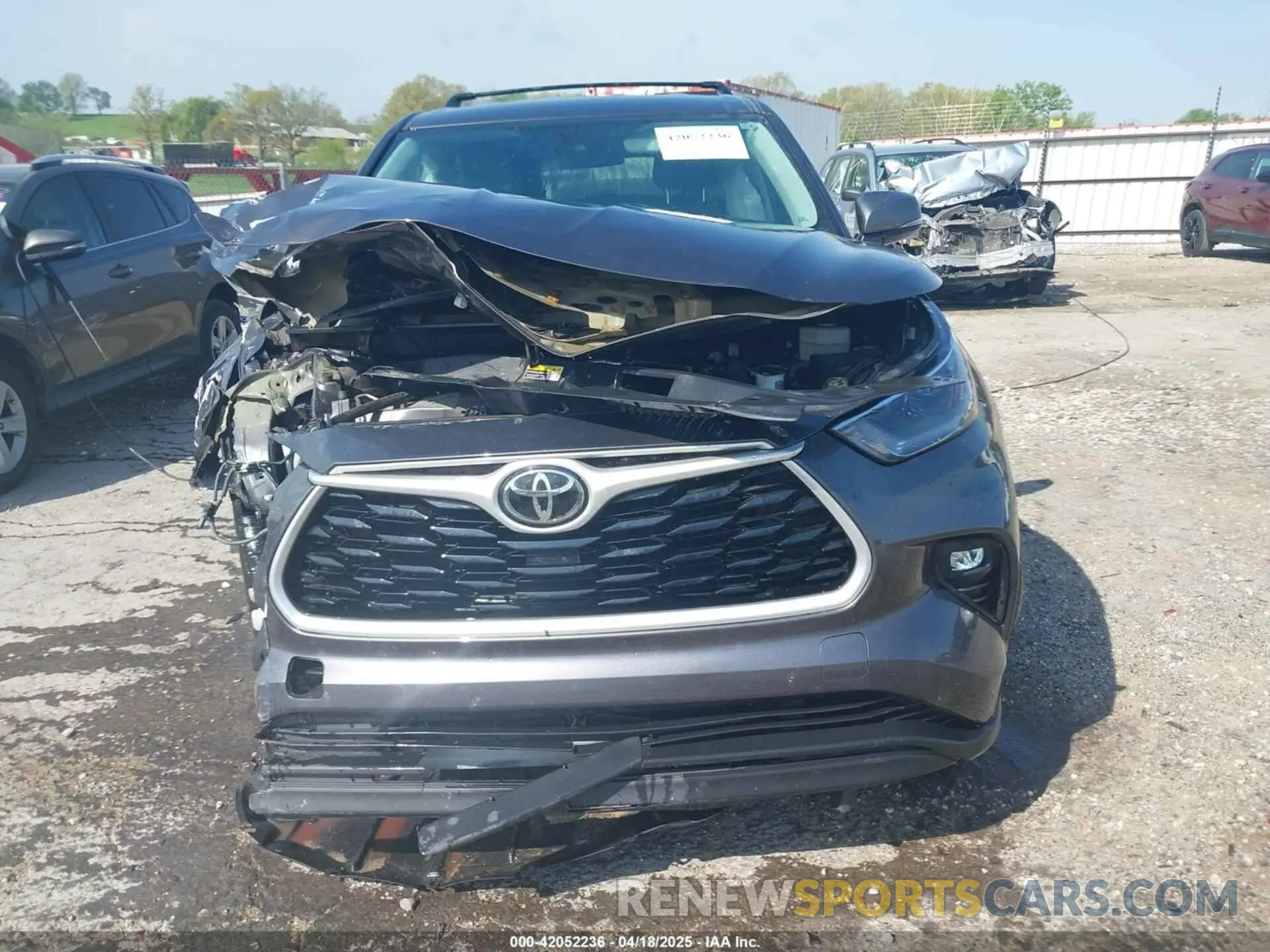 13 fotografías del automóvil dañado 5TDZZRAH3MS523182 TOYOTA HIGHLANDER 2021